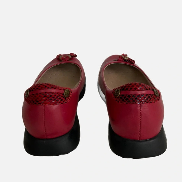 Sandbaggers Women’s Tassel Toe Scarlet Red Golf Shoes Size 8.5 Comfort Leather - Picture 5 of 11